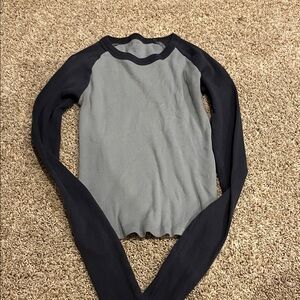 Stylish light blue and navy Women's Top